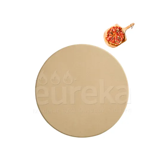 Wholesale 13 Inch Refractory Baking Stone Ceramic Stone Round Cordierite Pizza Stone for Oven and Grill