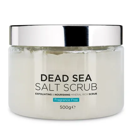 100% Natural Dead Sea Salt Body Scrub Cream for Exfoliating and Smoothing Skin