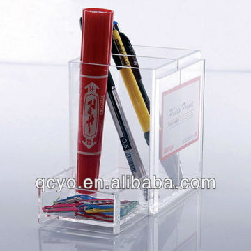Shenzhen hot sale acrylic clipboard with pen holder manufacturer