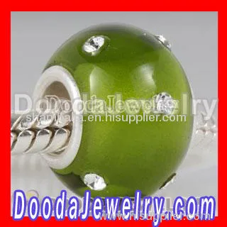 Swarovski Crystal Glass Beads Charms Fit European Style Jewelry Bracelet 