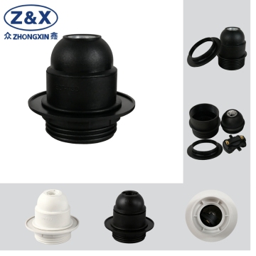 Chinese Electric Products Screw Style Decorative Shade Fixture Lamp Holder (ENEC)