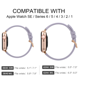 Silikon Dar İnce Apple Watch Band