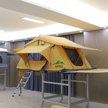 A rooftop tent with room for 2-4 person