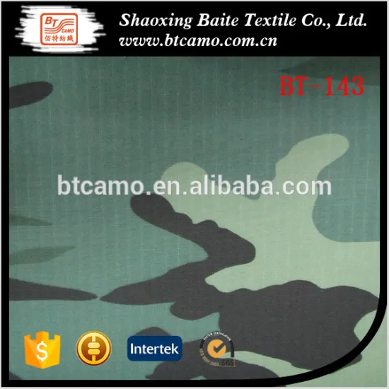 Twill Military Forest Camouflage Army Printed Fabric