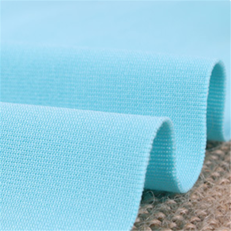 Smooth Polyester Spandex Four Side Stretch Knitted Fabric 2