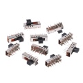 10Pcs SS24E01-G5 Slide Switches Vertical 0.5A 10 Pin 4 Position Toggle Switch #Aug.26