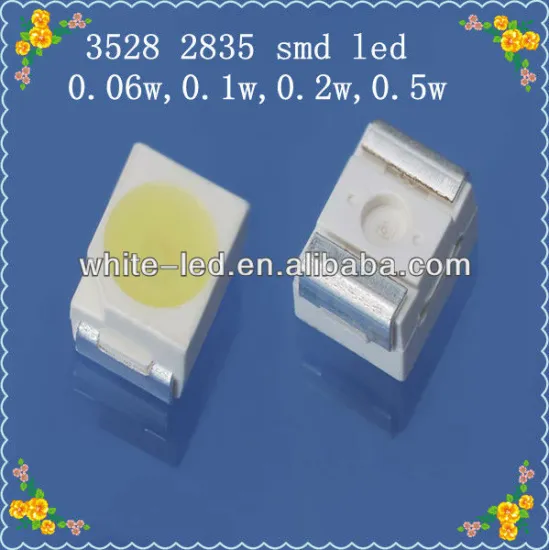 0.1w 2835 White SMD led with epistar chip/3528 0.5w 55lm 2835 led desk light