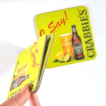 Coaster Minuman Minuman Kertas Kertas Daur Ulang
