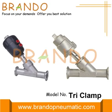 Sanitary Tri Clamp Pneumatic Angle Seat Valve