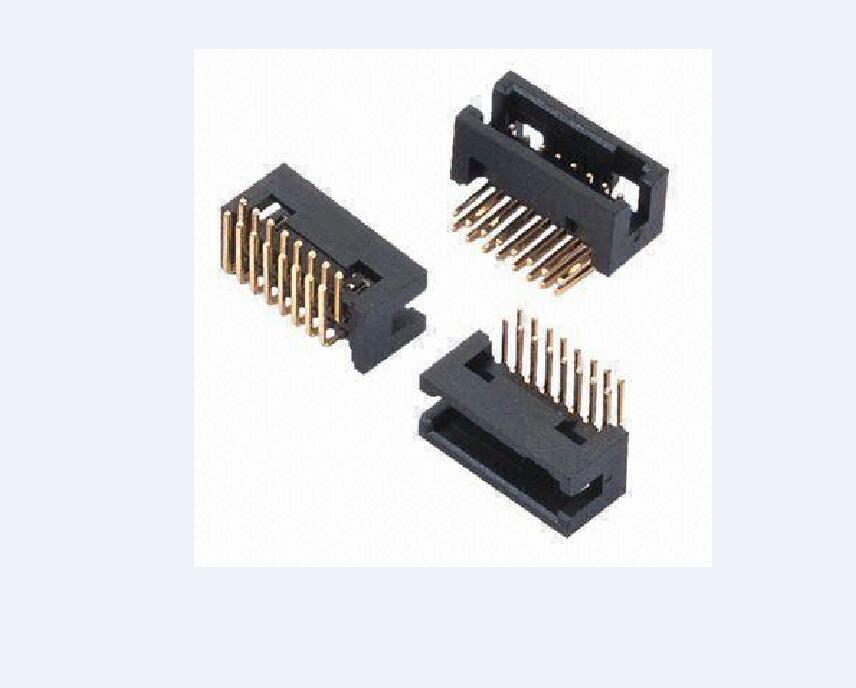 1.27mm(.050") Box Header Dual Row DIP 90°/Right Angle H=5.70