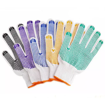 High Quality Cheap PVC Dotted Cotton Gloves for Safety Work