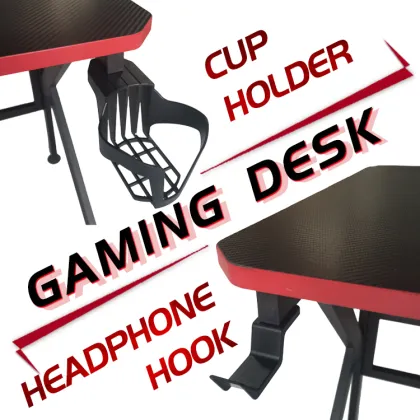 K-Shaped PC Gaming Desk - 55.1" E-sports Gaming Table