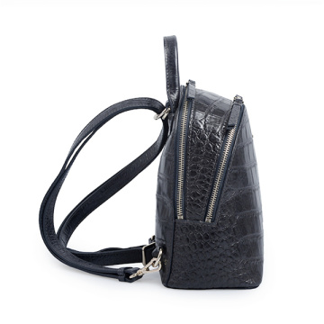 Unisex Alligator Leather Backpack Stylish Travel Bag