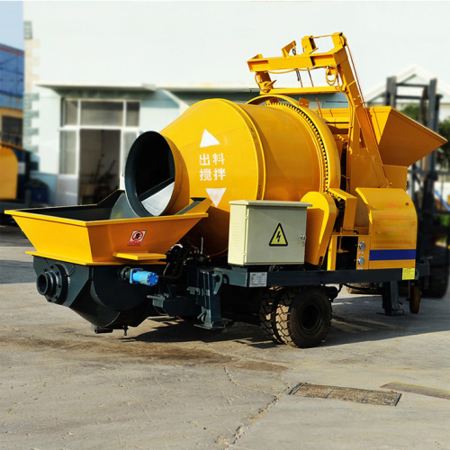 Portable C3 Diesel concrete mixer with pump