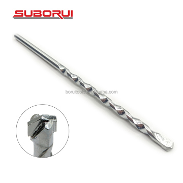 SUBORUI 3/16 Inch Carbide Tip Zinc Plated R Flute Masonry Drill Bit for Concrete Brick Masonry