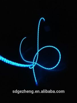 Electroluminescent cables for decoration Christmas wedding show colorful el wire 2.3mm 3.2mm 4.3mm ice blue pink