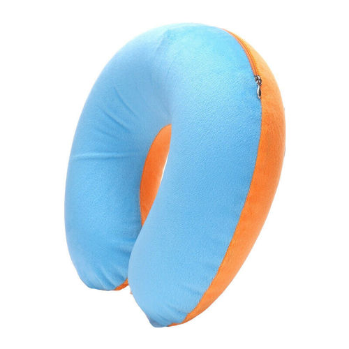 U shape outdoor fleece plush  car pillow
