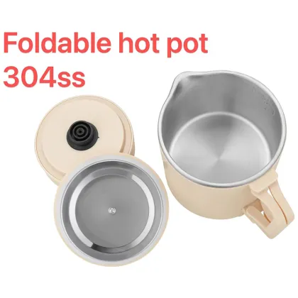 Portable Mini Cordless Gourmet Electric Cooking Pot for Outdoor & Indoor Use