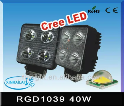 40w super bright cree led work light waterproof IP68 RGD1039 stanley headlight