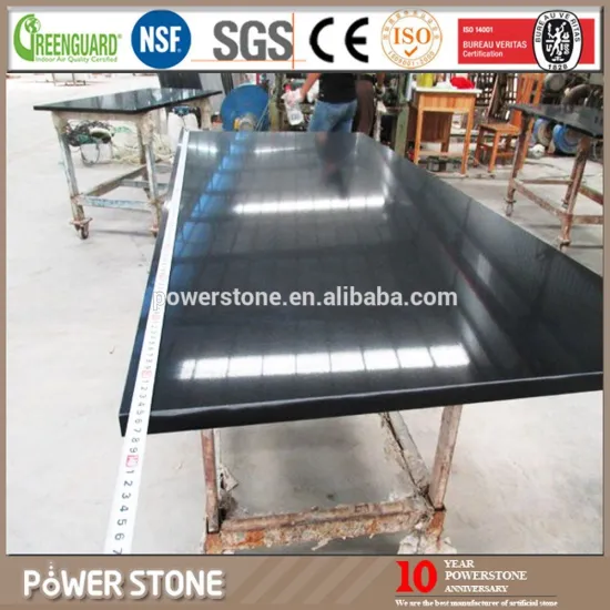 Artificial Quartz Stone, Black Kitchen Countertop, Quartz Stone Countertop