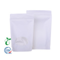 Räätälöity valkoinen Kraft -paperi biohajoava kompostoitava laukku