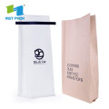 Flat bottom Kraft Paper Coffee Bags tin tie Ziplock Food Packaging Bag