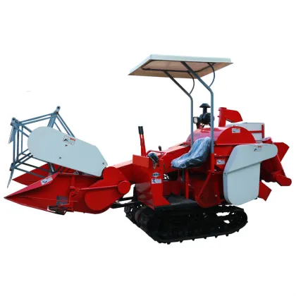 Crawler rice harvester farm equipment rice harvester