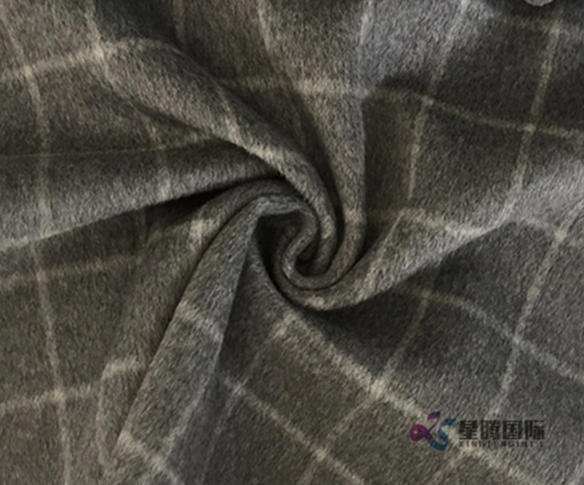 Classic Check Pattern 100% Wool Fabric