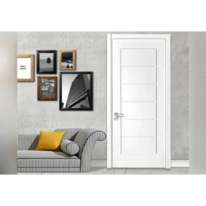 Modern White Interior Wpc Bathroom Doors