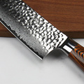 couteau professionnel de 9,5 pouces couteau santoku damas
