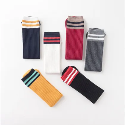 Custom Fall And Winter Cute Children Adult High Socks  Girls Kids Socks