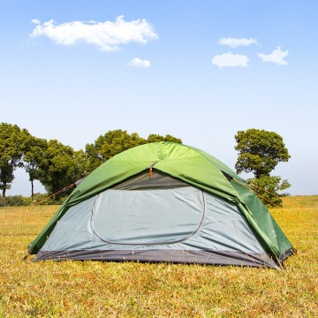 Double-deck self-built tent