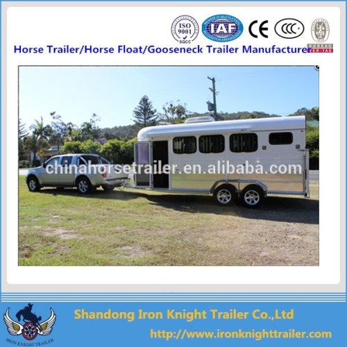 Horse Transport Vehicle 3 Horse Angle Trailer 3hall500, High Quality
