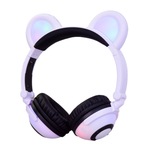 Casque Bluetooth Glowing Panda Ear avec Micro