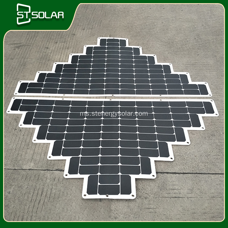 Panel solar yang fleksibel kecekapan tinggi disesuaikan