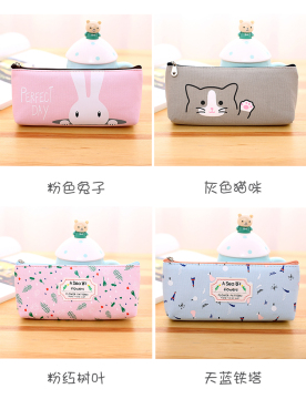 Custom lovely canvas bag with zero wallet