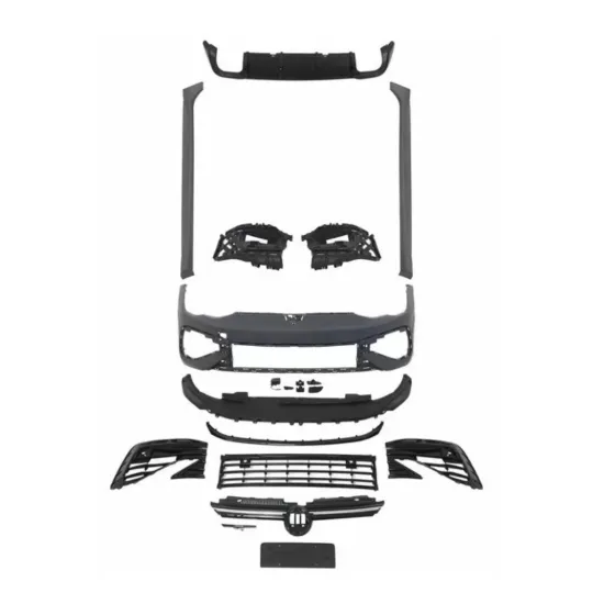 VW Volkswagen Golf 8 R Facelift Body Kit with Bumper Grille and Side Skirts