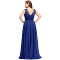 2 styles Royal Blue Mother Of The Bride Dresses Plus size A-line Chiffon Lace Long Elegant Groom Mother Dresses Wedding