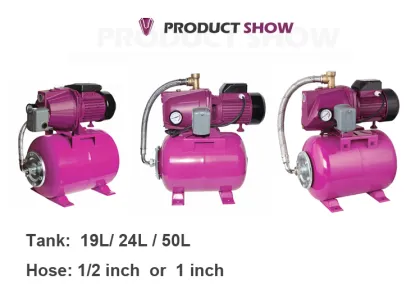 JET -80A Auto Jet Water Pump with Pressure Tank - Electric Self Priming Jet Pump
