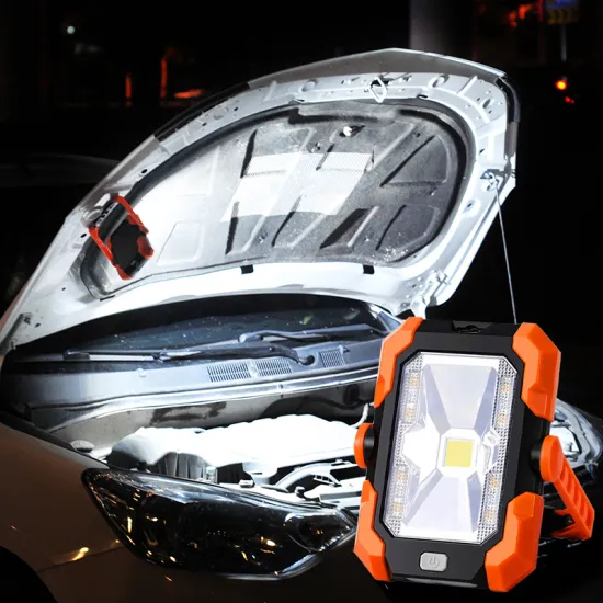 Portable Waterproof Solar LED Worklight with Power Bank