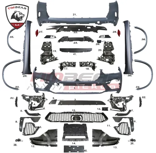 X5M Style PP Body Kits Car Bumper Side Skirt for BMW X5 G05