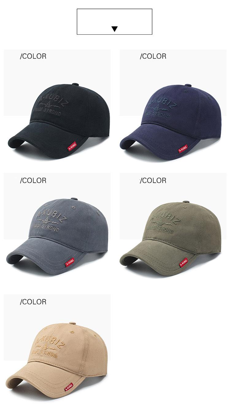 Men's winter and winter baseball cap visor hat (2)