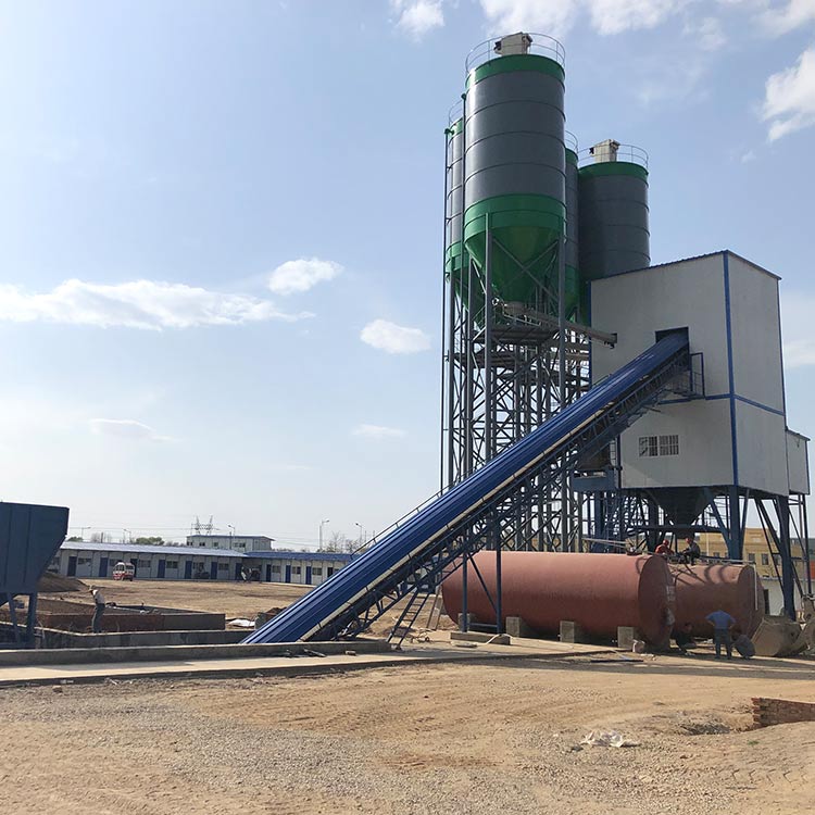 Automatic low cost small HZS60 concrete batching plant