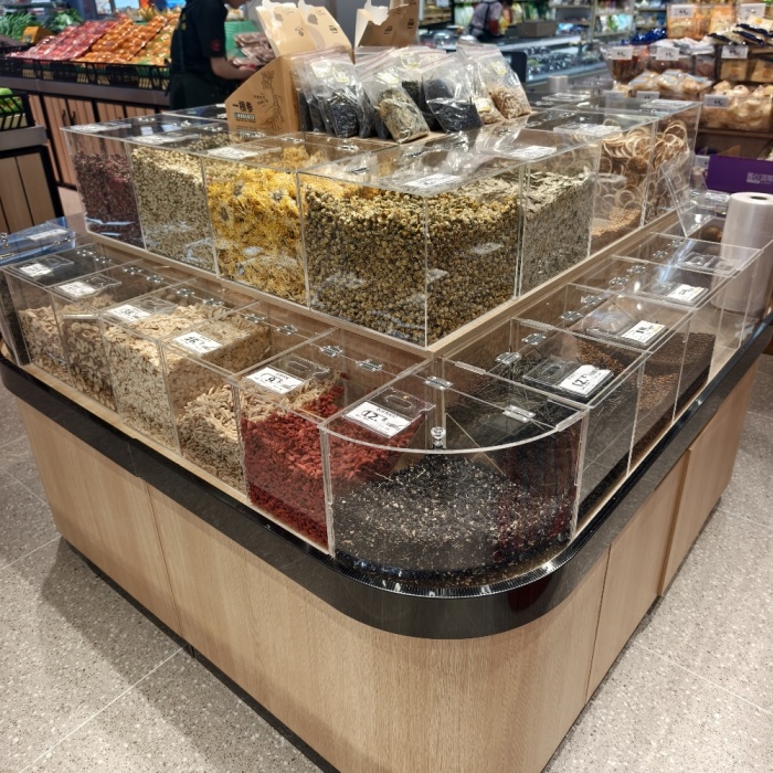 Bulk Food Shelves for Supermarket
