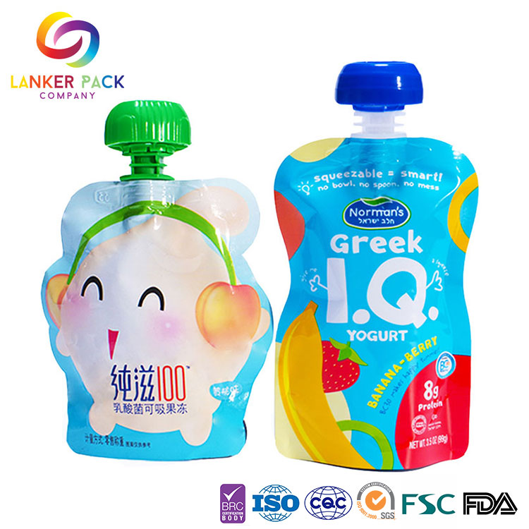 Standing Baby Food Pouch With Spout