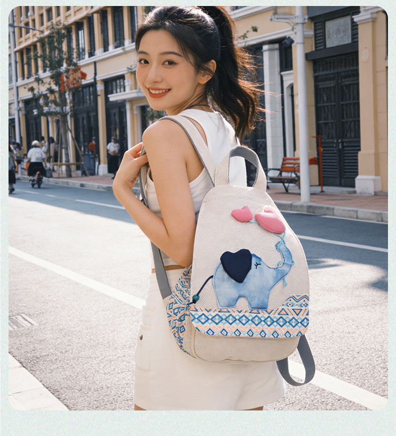 Linen Backpack