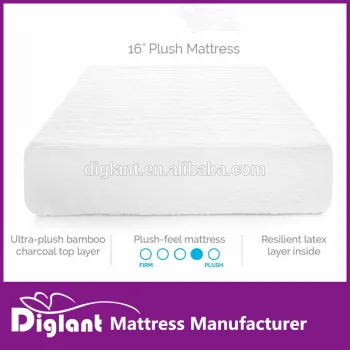 16 Inch Plush Memory Foam and Latex Mattress - Four-Layer
