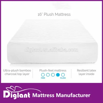 16 Inch Plush Memory Foam and Latex Mattress - Four-Layer