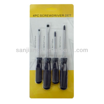4pcs Colorful Plastic color handle hote sale USA screwdriver set