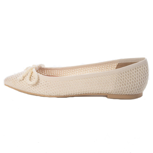 Trendy Open Toe Bow Flat Shoes For Women